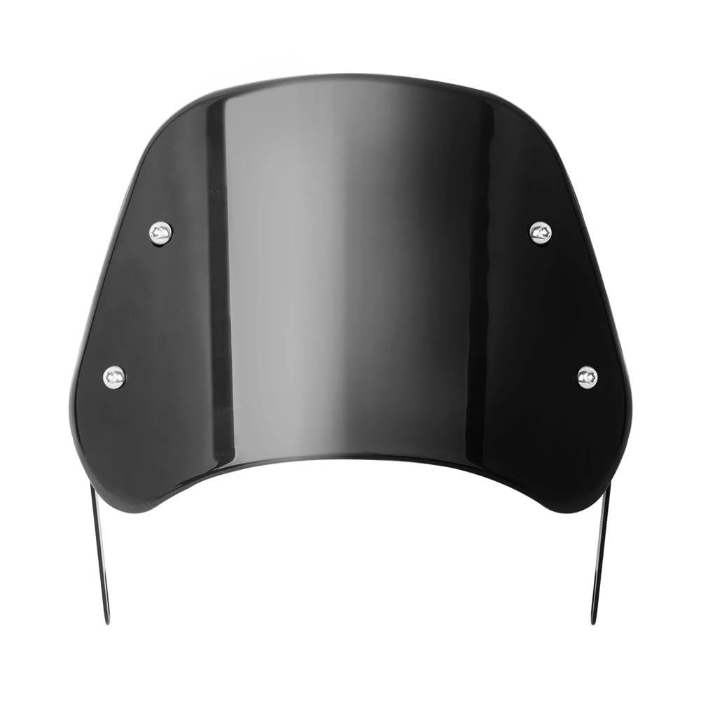 Deflettore per Moto Parabrezza deflettore Antivento Regolabile per Faro Universale Nero da 6,5 ​​"-9,45" per Ha&rley Deflettore Parabrezza
