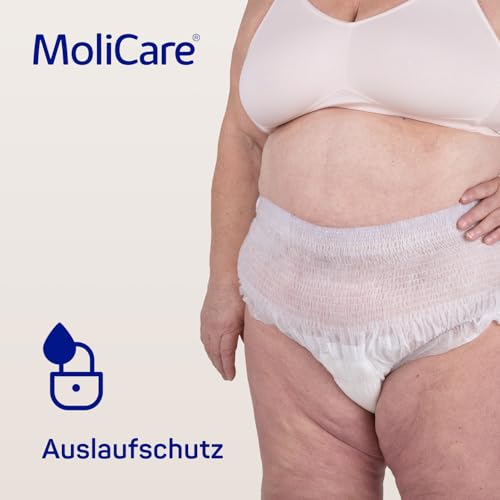 MoliCare premium Mobile 6 Tropfen Größe XXL, Inkontinenzhosen für Frauen und Männer mit mittlerer Inkontinenz, extra Auslaufschutz, fortschrittlicher Hautschutz, verbesserte Passform, 14 Stück