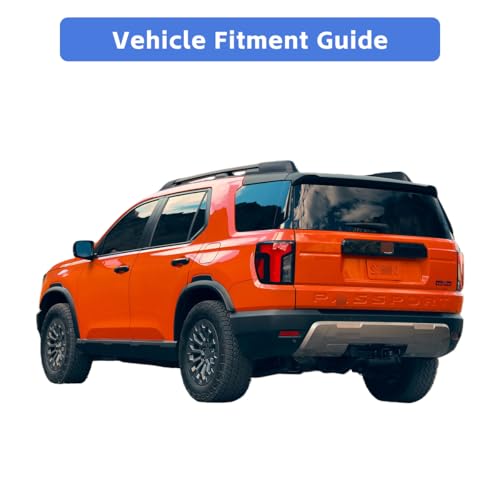 Image of Mud Flaps for 2026 Honda Passport Mud Guards Splash Guards Front & Rear Set of 4PCS Black Compatible with Passport MudGuards Exterior Accessories, No Drilling Installation, Durable Pliable