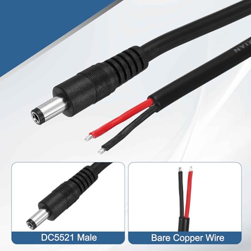 Cables de alimentación CC para reparar conexiones de corriente en sistemas de CCTV 3