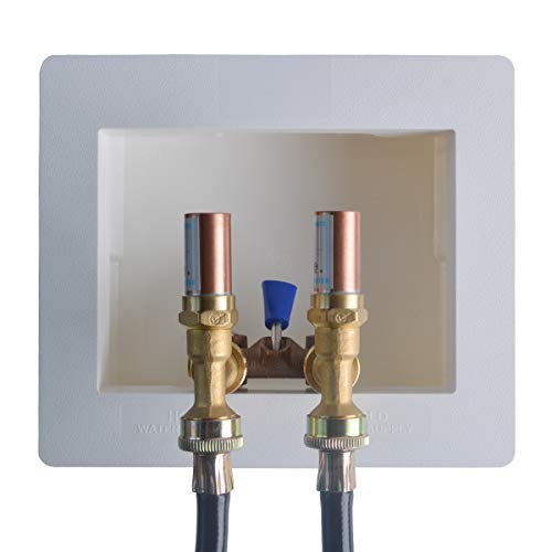 HYDRO MASTER Washing Machine Shut Off Valve,1/2\" Male Pipe Thread × 3/4\" Outlet Hose Thread.