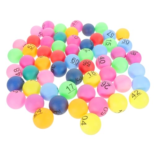 KICHOUSE 60Pcs Plastic Entertainment Balls for Games Raffles and Party Activities Durable Seamless Design for Fun Gatherings and Events