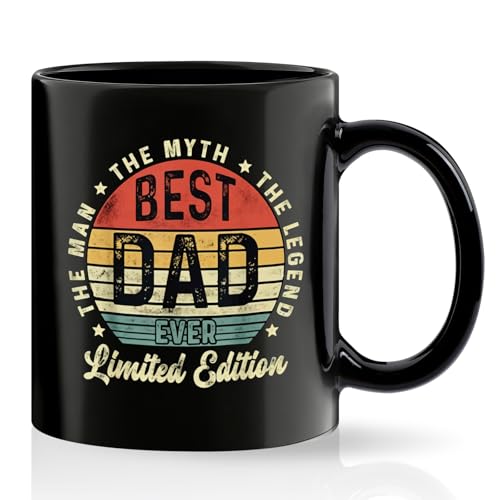 Joymaking Dad Gifts for Fathers Day 11oz Coffee Mug Best Dad Ever Gifts for Fathers Day Birthday Christmas Dady Gift Mug Black