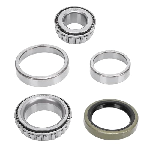 UPALDHOU 5 Pcs Trailer Wheel Hub Bearing, Marine Trailer Bearing Kit Steel Alloy Boat Trailer Axle Wheel Hub Bearings Set with Seals for Boat