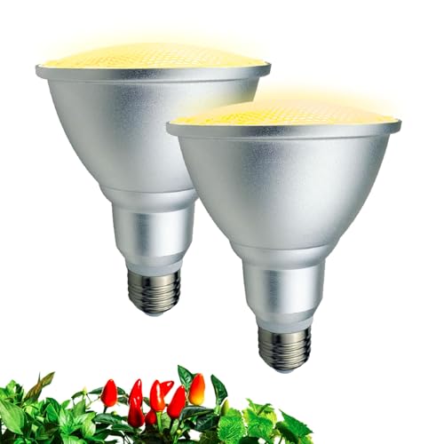 CGELAP PAR30 LED Grow Light Bulb, 15W (150W Equivalent), 2 Pack