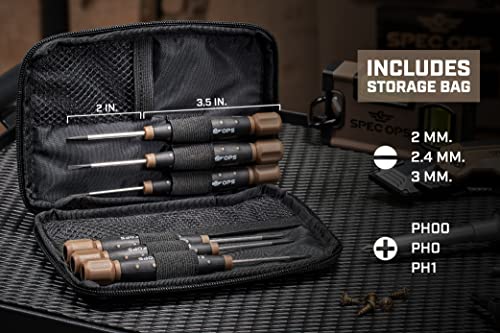 Image of Spec Ops Tools Screwdriver Set for Professional Construction & Jobsite Use, Phillips and Slotted Drivers with Magnetic Tips, 6-Piece Precision