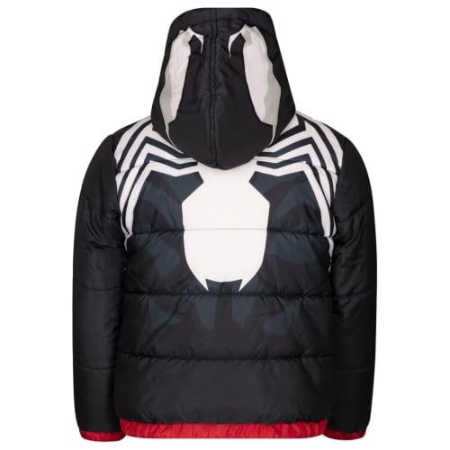 Image of Marvel Hooded Zip-Up Puffer Jacket Toddler to Big Kid