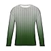 Dovford Mens Long Sleeve Shirts Casual Gradient Striped Loose Pullover Graphic Tee Shirts 2025 Fashion Athletic Sweatshirts
