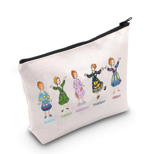 WZMPA Ms Frizzle Magic Sch Makeup Bag - Ms Frizzle Fan Gifts (Monday to Friday)