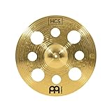 Meinl Cymbals HCS Plato Trash Crash de 16 pulgadas (40,64cm) con Agujeros – Platillos de Batería – Latón, Acabado Tradicional (HCS16TRC)