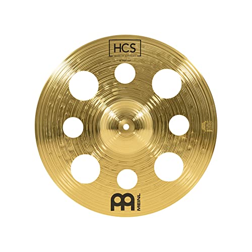 Meinl Cymbals Hcs Plato Trash Crash De 16 Pulgadas 40,64cm Con Agujeros Platillos De Batería Latón, Acabado Tradicional Hcs16trc