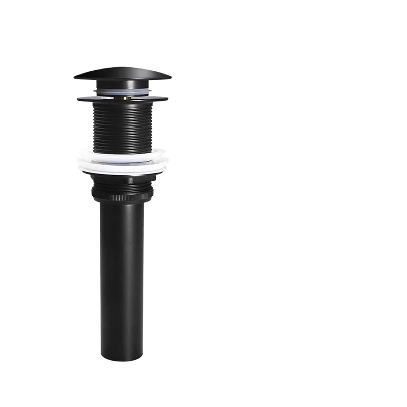 Pop Up Clack, Bathroom Pop Up Sink Plug Replacement with Strainer Multicolor Waste Stopper(Black No Hole)