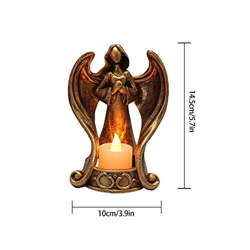 Angel Candle Holder - Commemorate Angels Candlestick Lights, Angel Figurines Tealight Candle Holder, Memorial Gifts For Loss Of Loved Ones, Warm Home Decoration, For Elebration, Party #TOP1