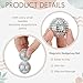 JolliLudo 6 Pcs Magnetic Massage Ball for Adults Spiky Massage Ball for Hand Exercise, Pain Pressure and Stress Relief Christmas Gifts for Stocking Stuffers(Silver)