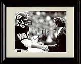Chuck Long Autograph Replica Print - Iowa Hawkeye Legend - Framed 8x10