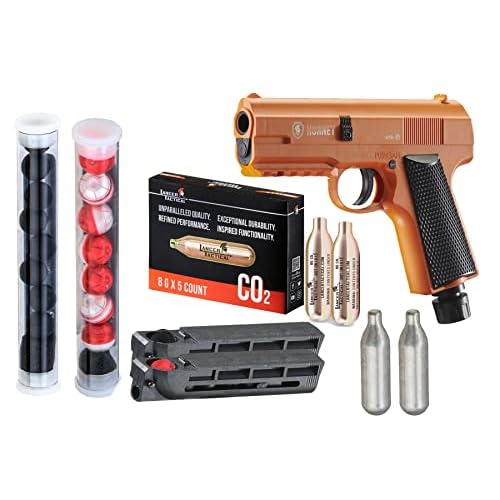 Lancer Self Defense Hornet 0.43 Cal Home Defense Launcher All in One Package-Less Lethal for Personal Defense (Color: Orange/Black)