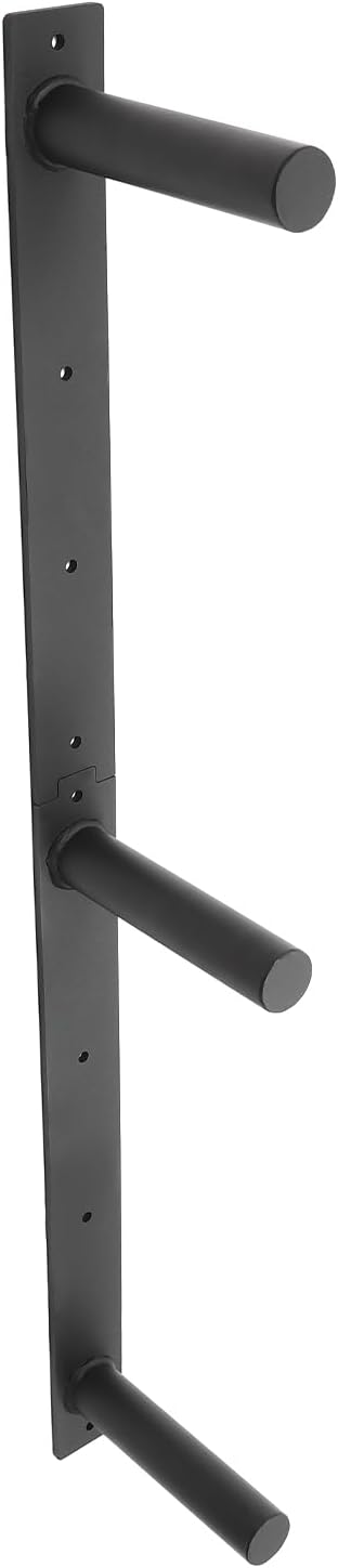 Weight Plate Storage Rack, Wall Mounted Weight Plate Storage Rack,Wall Mounted Weight Plate Holder for Home Gym,Load Capacity 1050lbs,Black