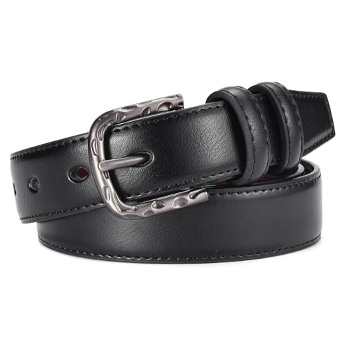 Beltox Chic 3cm Wide Black Women's Leather Belt – Timeless Elegance for Every Outfit
