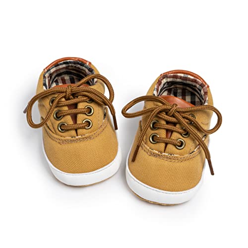 Image of Infant Baby Boys Girls Canvas Sneaker Toddler Slip On Anti Skid Newborn First Walkers Candy Shoes for 0-18 Months
