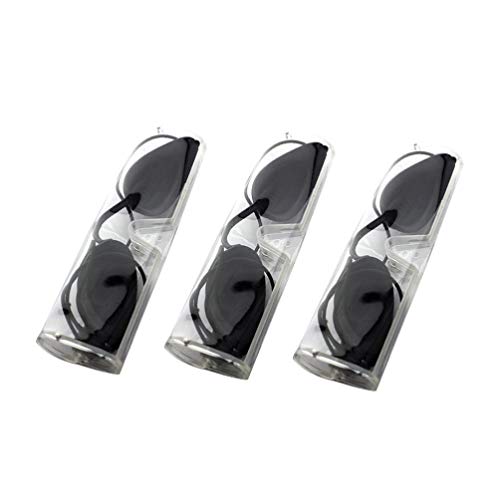 Preisvergleich Produktbild SuPVOX Schutzbrille, Schutzbrille, IPL, Augenklappe, Augenklappe, mit Schutzhüllen für Patienten in IPL, UV, Infrarot-LED-Lichttherapie, 3 Stück