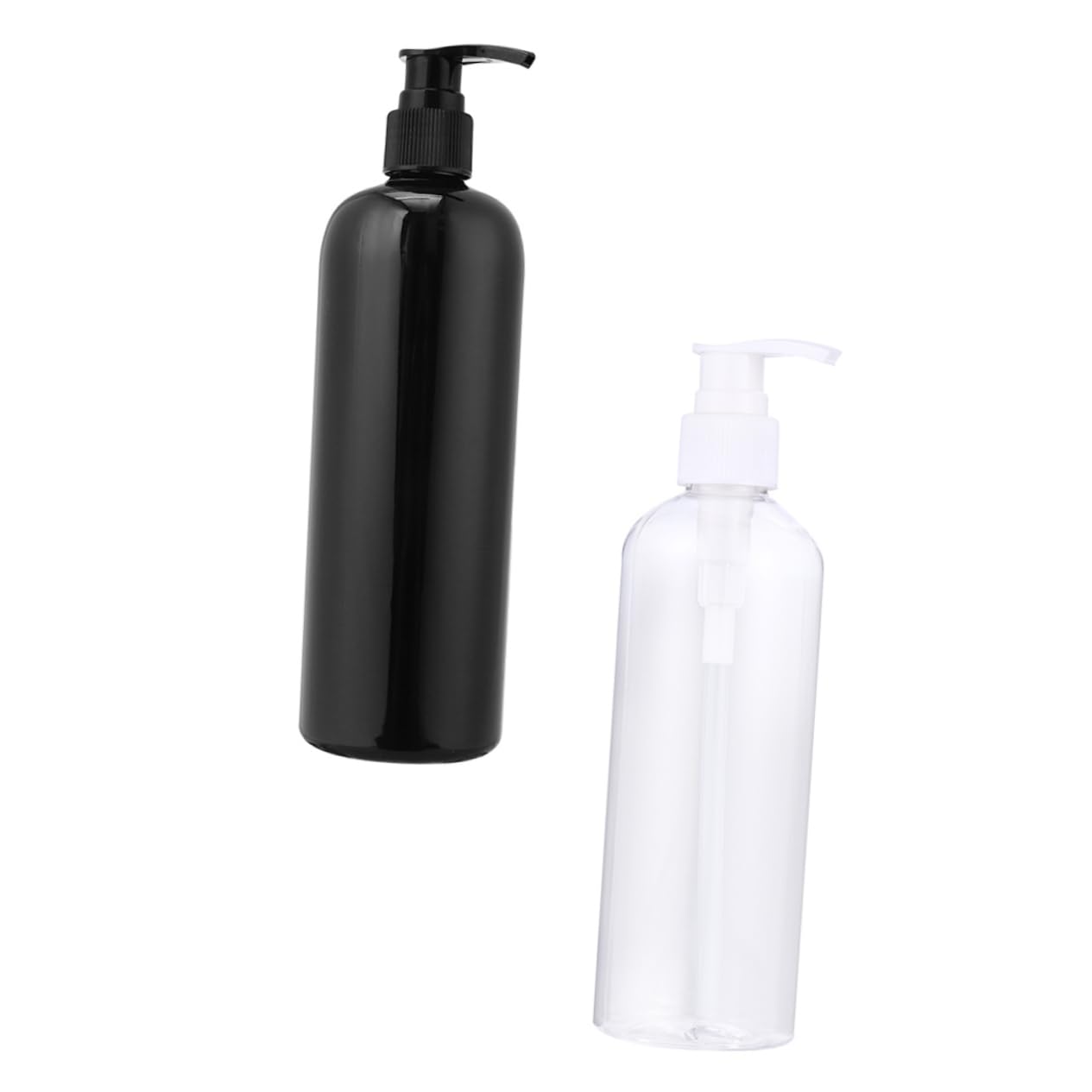Alipis 4pcs Press Type Lotion Bottles Reusable Empty Shampoo Dispenser Black White Capacity for Travel Leak-Resistant Pump Squeezable Design for Easy Use