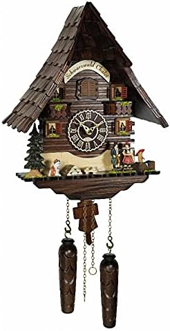 Trenkle Quartz Cuckoo Clock Black Forest House with Music
