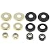 4pcs Replacement Longboard/Skateboard Bushings Washers Cup with Nuts, Gold