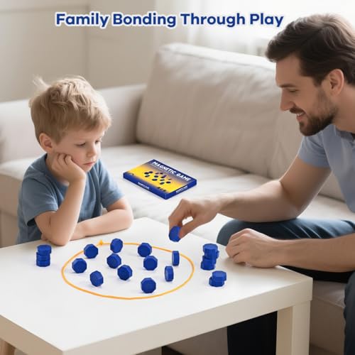 image for Bameca Magnet Game with String, Magnetic Chess Game for Family & Party