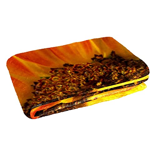 Couverture chaude tournesol plaid isolant et moelleux lit et camping