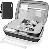 MeloSync Hard Travel Electronic Organizer Case for Power Bank Chargers Cables USB Flash Drive SD Card Electronics & Backpack Organizer Travel Case Small Portable Accessories Bag, Black