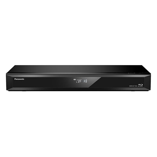 Panasonic DMR-BCT760AG Blu-Ray Player and Recorder with DVB-C Twin HD Tuner, 500GB Hard Drive, 4K Scaling, Ultra HD, Simultaneous Recording, Smart Ready, Black