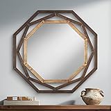 Uttermost Two-Tone Bronze 32' Openwork Octagonal Wall Mirror