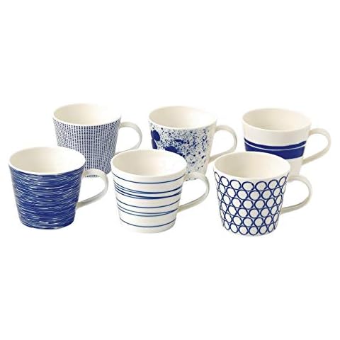 Royal Doulton Pacific Mixed Patterns Mugs Set of 6 Cover