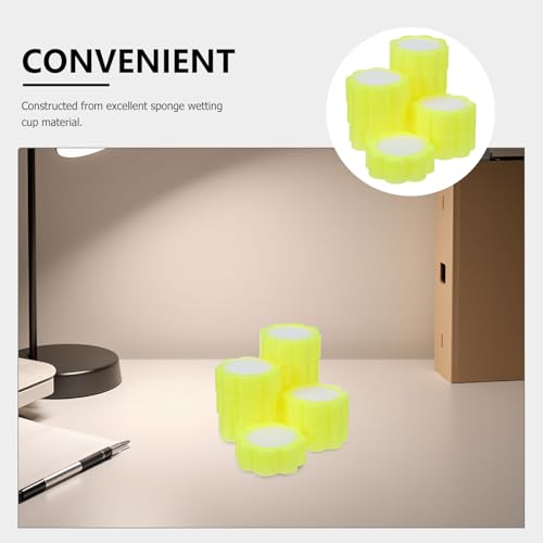 DOITOOL 24pcs Finger Moistener Sponge for Money Counting and Paper Sorting, Ergonomic Floral Shape Plastic and Sponge Material, Easy to Use Versatile Finger Wetting Pad for Banks - Image 3