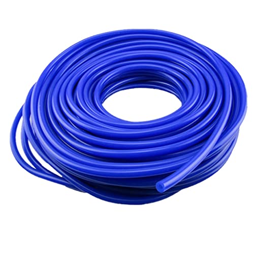 EDFMGH 1 Meter Blue Rubber Hose, 2mm 3mm 4mm 5mm 6mm 8mm 10mm 12mm 14mm 16mm ID Flexible Soft Silicone Tube Pipe for Aquarium Air Pump, 1pcs(4x6mm)