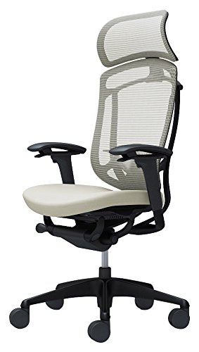 オカムラ オフィスチェア コンテッサ セコンダ 可動肘 エクストラハイバック 座:クッション ホワイト CC87MS-FPC2