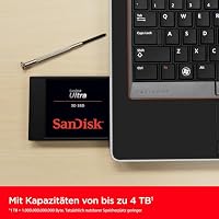 SanDisk Ultra 3D SSD 500 GB SSD interne SSD (SSD intern 2,5 Zoll, stoßbeständig, 3D NAND-Technologie, n-Cache 2.0-Technologie, 560 MB/s Übertragungsraten) Schwarz – Ansicht 5