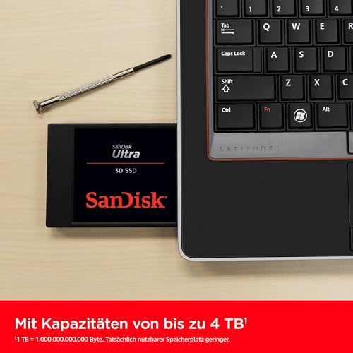 SanDisk Ultra 3D SSD 500 GB interne SSD (SSD intern 2,5 Zoll, stoßbeständig, 3D NAND-Technologie, nCache 2.0-Technologie… – Ansicht 5