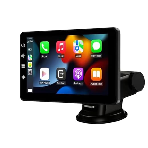 Autoradio Portatile con Wireless Carplay Android Auto - 7 Pollici Touchscreen Monitor Auto Stereo Radio Supporto Controllo Vocale/Bluetooth/Mirror Link/USB, Adatto a Tutti i Tipi di Auto