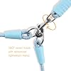 Hands Free Double Dog Leash for Two Dogs or One Dog, Fit for Small and Medium Breeds, Clip-on Split Leads, Double Leash with Padded Handles