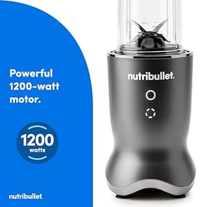 nutribullet® Ultra Personal Blender, 1200W, for Smoothies Shakes & Protein - Quietest Single-Serve Blender with Titanium Coated Blades, 3 BPA-Free Cups (32oz + 24oz), To-Go Lids, Dishwasher Safe, Gray — photo 6 of 6