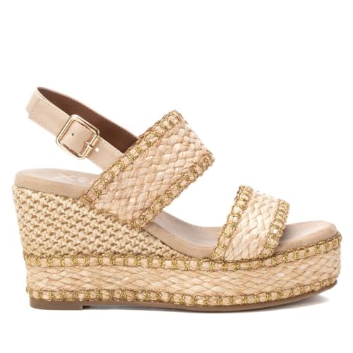 XTI   Sandalia Mujer Beige   Calzado Cómodo y Versátil   Moda casual   Modelo 14382001 (Talla 40)