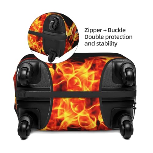 Flame Fire Hell Luggage Cover for Suitcase, Suitcase Cover Protector Fit 29-32 Inch Luggage Travel Accessories, XL4