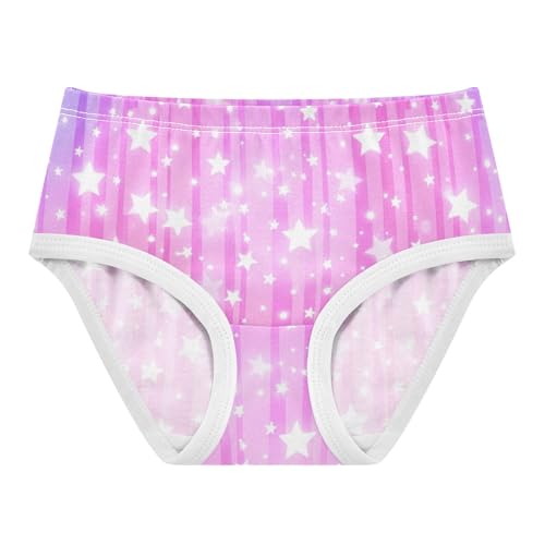 Stars Pastel Cute Panties Girl Toddler Girls Underwear Cotton Pattern Kids Undies Briefs 2t