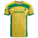 2026 W-M Fußball Cup Deutschland T-Shirt Fans 3D Print Herren Damen Rundhals Shirt Atmungsaktiv Schnelltrocknend Sport Freizeit Fan Trikot Argentinien Brasilien Jersey T Shirts Brasilien 5# M