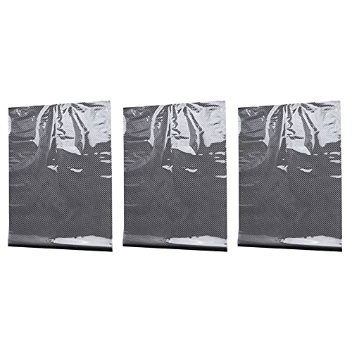 Sxmrmnx 3 x 0,5 x 2 m, impresión de fibra de carbono, color negro, película hidrográfica hidrográfica
