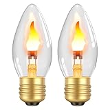 Hompavo LED Flame Light Bulbs, 3W Flickering Fire Bulb,...
