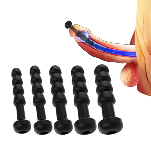 5 PCS Catheters & Sounds Sex Toys Urethral Sounds Beads Urethral Plug Urinary Dilator Urethra Masturbation Rod Sex Toy for Men Trainer Kit for Men