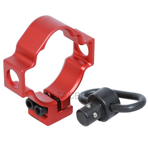 TACBRO Anodized Aluminum Band for 10/22 1022 with Complimentary Sling Swivel (Red)
