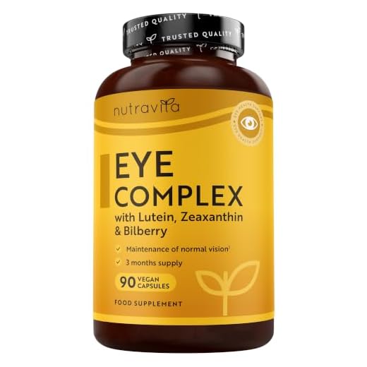 Nutravita Suplemento natural de luteína para los ojos - 90 cápsulas veganas - Zeaxantina, meso-zeaxantina, extracto de arándanos, vitaminas A, B12 y zinc